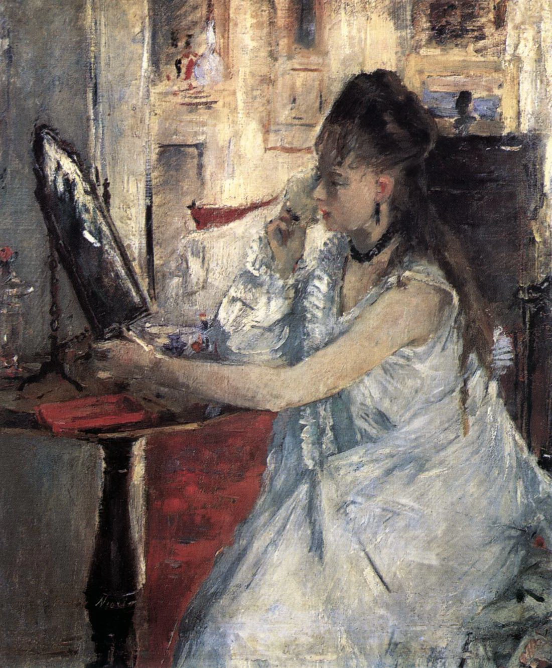 Giovane donna che si trucca - Kunsthalle, Hamburg